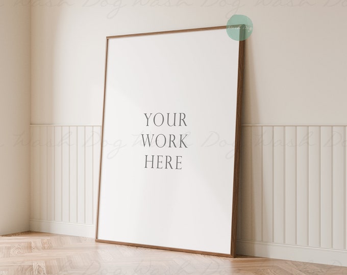 Welcome sign mockup, Single framed digital, Wood frame wall, Backyard sign mockup, Mockup frame wall, PSD, 3x4 frame mockup, Vertical mockup