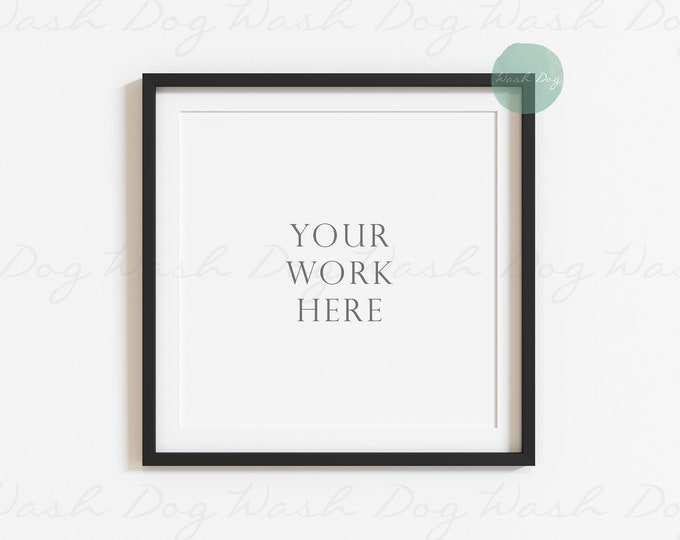 Black square frame mockup, Square digital frame, Square mock ups, Black frame digital, Black frame psd, Photo frame mockup, Digital frame