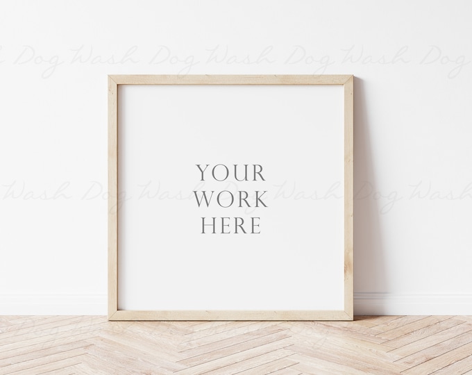 Square frame mockup, Wood sign mock up, Square wood frame, Poster mockup, Square frame psd, Styled stock photo, Square mockup, Mock up frame