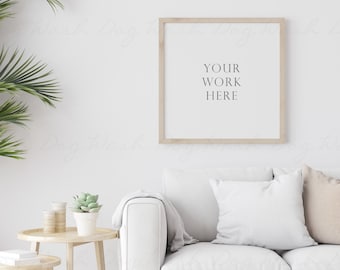 Download Living Room Frame Mockup Horizontal Frames Scandinavian Etsy PSD Mockup Templates