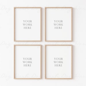 Four frames mockup, Four vertical frame, Set of four frame, 4 digital frame, 4 vertical frame, Four frame digital, Four vertical mock ups