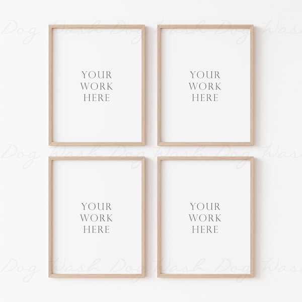 Four frames mockup, Four vertical frame, Set of four frame, 4 digital frame, 4 vertical frame, Four frame digital, Four vertical mock ups