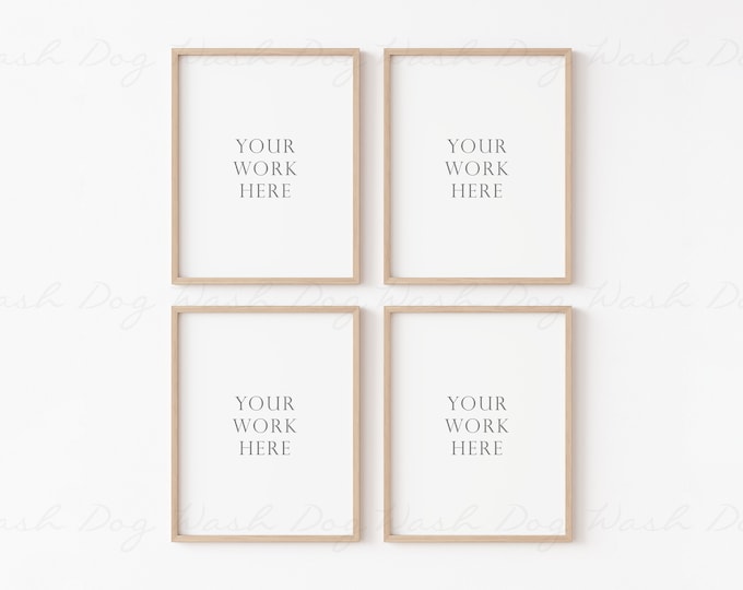 Four frames mockup, Four vertical frame, Set of four frame, 4 digital frame, 4 vertical frame, Four frame digital, Four vertical mock ups