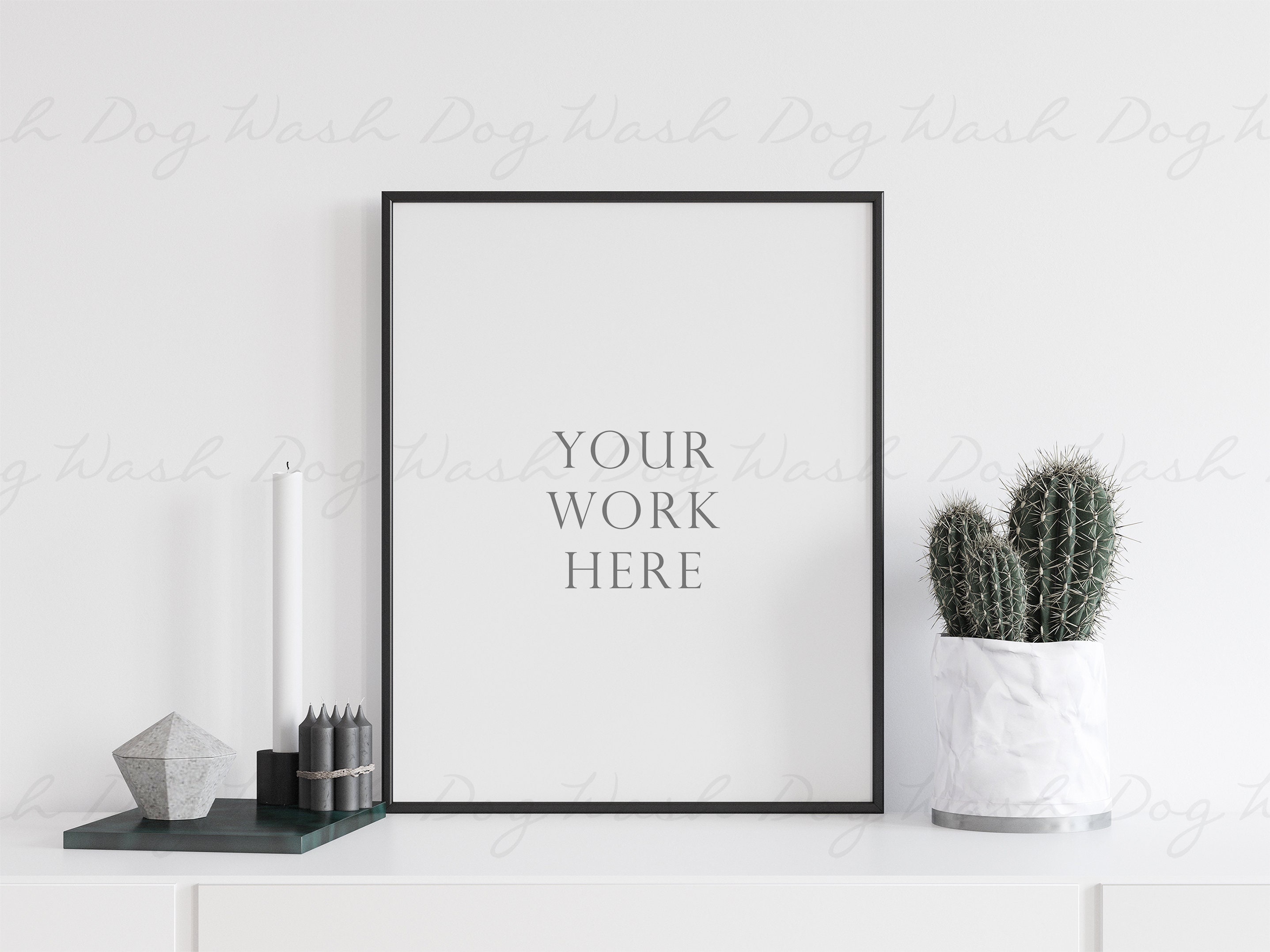8x10 frame mockup Black and white 8x10 Frame mock up Etsy