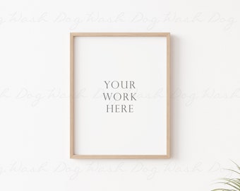 11x14 vertical frame mockup, Wood frame psd, Frame white mockup, Mock up white frame, White vertical,11x14, psd frame, Digital frame wood