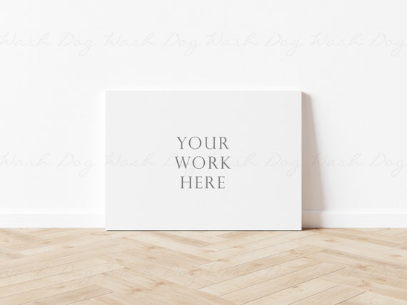 Canvas Mockup Psd, Canvas Horizontal Mockup, Horizontal Canvas