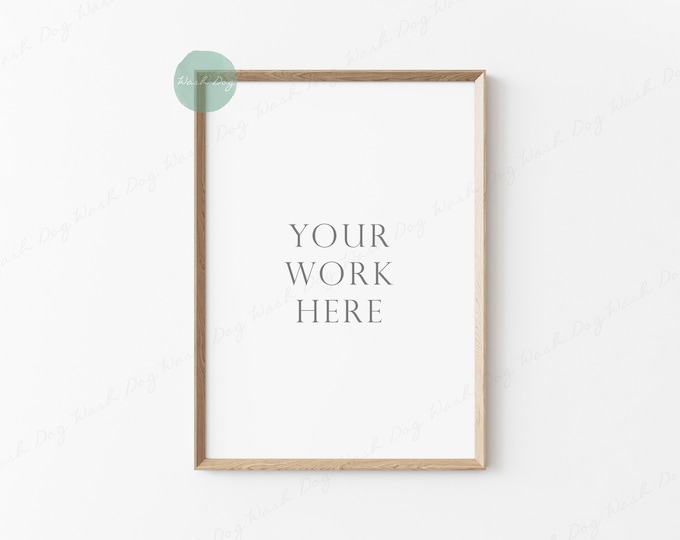 5x7 frame mock up, Wooden frame, Wall hanging frame, Digital frame, Vertical frame mockup, Picture frame mockup, Wood framed art, Mock ups