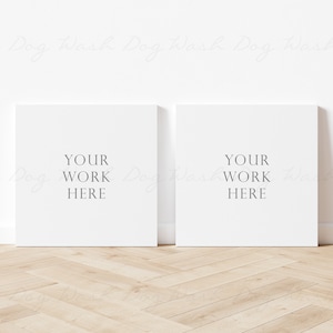 Two canvas mock ups, Two square canvas, 2 square canvas, Psd canvas mockup, Canvas, 2 square canvas mock, Canvas mockup two, Two canvas psd