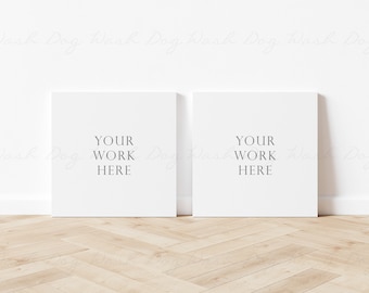 Two canvas mock ups, Two square canvas, 2 square canvas, Psd canvas mockup, Canvas, 2 square canvas mock, Canvas mockup two, Two canvas psd