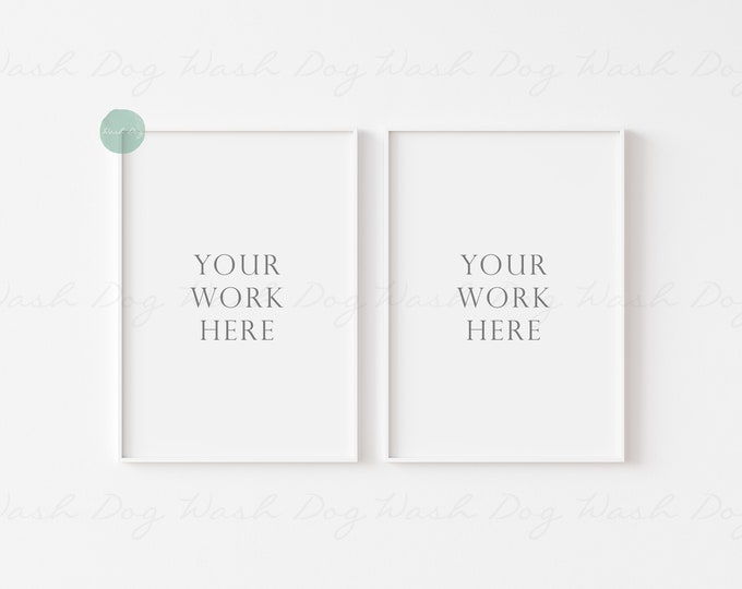 Two vertical white frame, Mock up frame two, Two mock up vertical, Vertical white frame digital, 2 frame vertical, 2 vertical, Two frame psd