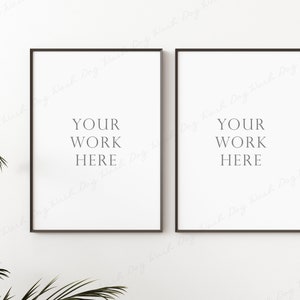 Mock ups, Two frame picture mock up, Interior mockup for art, Frame mock up set, frame mock up, Double picture frame, Set of 2 frame mockup