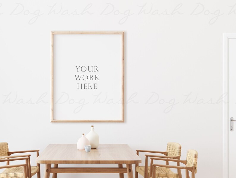 Farmhouse wall mockup, Mockup dining room, Room mockup blank wall, Dining room mockup, Farmhouse mockup, Wall art mockup, Empty wall mockup image 4