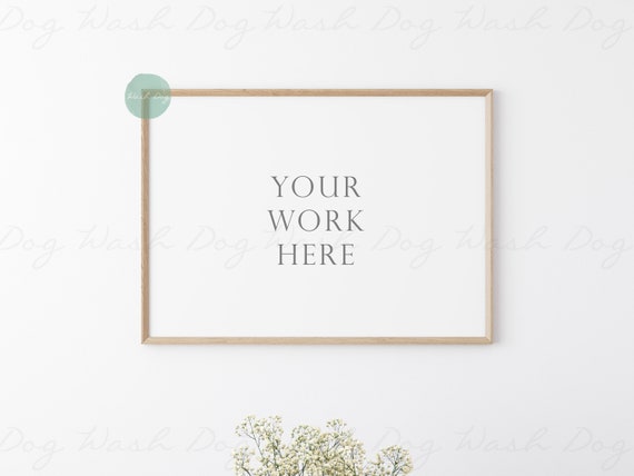 Frame mock up, Minimal mockup, Wood frame mockup, Poster mockup, Boho frame mockup, Landscape frame, Wall frame mockup, Scandinavian styled