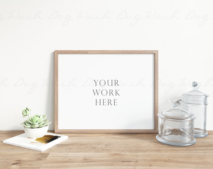 Wood sign mock ups, Wood picture frame, Horizontal frame digital, Frame digital, Horizontal, Sign mock up, Mockup wood, Horizontal wood sign