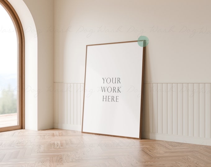 Welcome sign mockup, Single framed digital, Wood frame wall, Backyard sign mockup, Mockup frame wall, PSD, 3x4 frame mockup, Vertical mockup