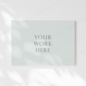 Horizontal Canvas Mockup, Blank Canvas Mockup PSD, Mockup for Artwork, Landscape Canvas Mockup, Painting Display Mockup, Room Canvas Mockup