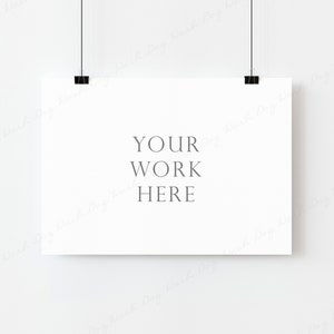 Horizontal Card Mockup, White Card Mockup, Seating Card Mockup, Wedding Sign Mockup, Blank Chart Mockup, Poster Mockup, Hanging Card Mockup