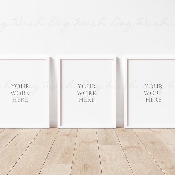 Set of three vertical frames, White three frame, Three frame mockup, 3 Vertical frames, White frames, Triple mock up frames, Set of 3 frames