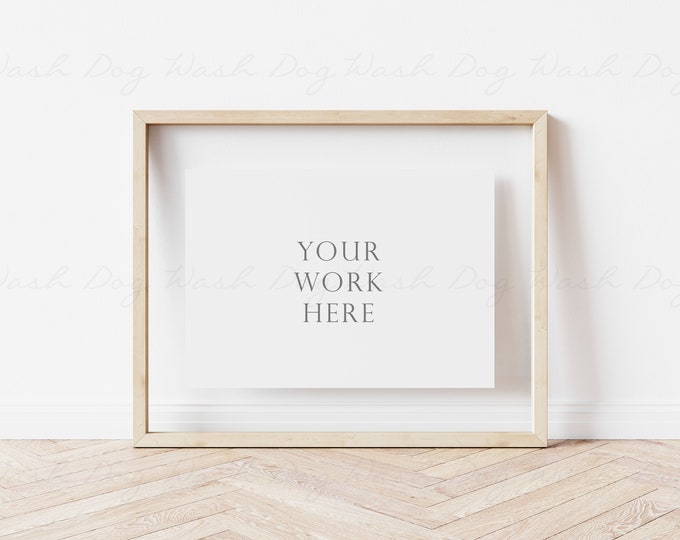 A4 wood frame mockup, Natural mockup frame, Farmhouse sign mockup, Wooden glass frame display, Glass frame mockup, Wood frame JPG, A4 frame