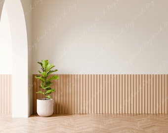 Wall art mockup, Blank wall mock up, Warm white wall, Interior display, Welcome scene mockup, Backyard wall mockup, Gallery wall, Empty wall