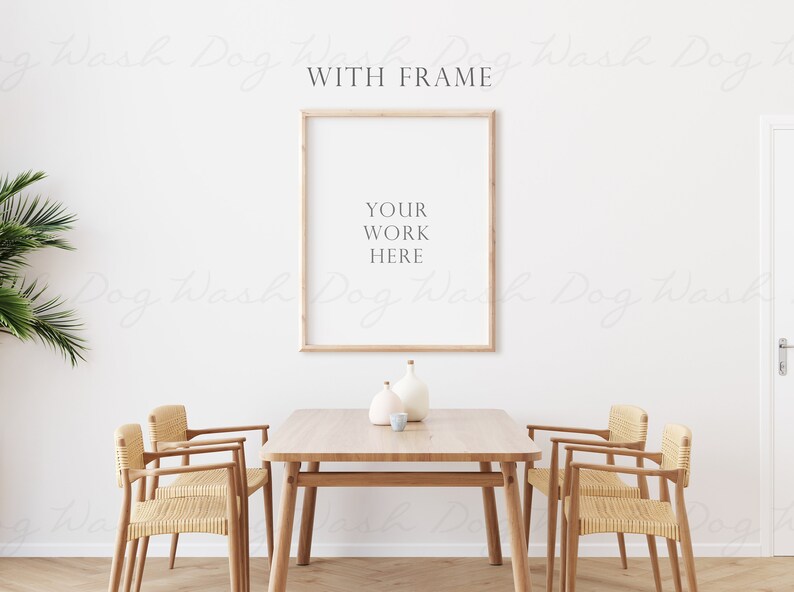 Farmhouse wall mockup, Mockup dining room, Room mockup blank wall, Dining room mockup, Farmhouse mockup, Wall art mockup, Empty wall mockup image 2