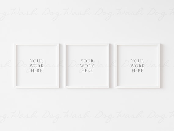 Three square frame mockup, Set of three frames, 3 frame mockup, White three frame, 3 frame digital, Three frame mockup, Three square frames