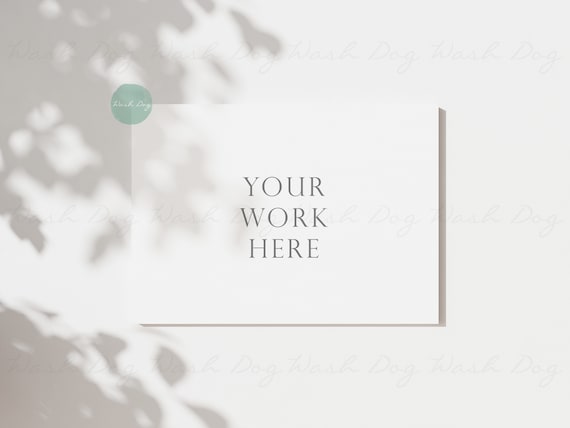 5x7 Frame Mockup: Art Display, JPEG PSD Canva (Digital Download)