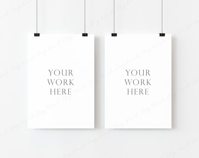2 Vertical Card Mockup, White Card Mockup, Seating Card Mockup, Wedding Sign Mockup, Blank Chart Mockup, Poster Mockup, Hanging Card Mockup