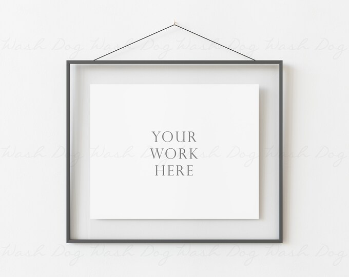 Glass frame for mock up, Gray frame, 8x10 horizontal mock up, Digital frame display, Mockup frame 8x10, Farmhouse picture frames, Mock ups