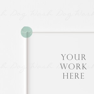 May include: A white background with a white frame. The text "YOUR WORK HERE" is centered in the frame.