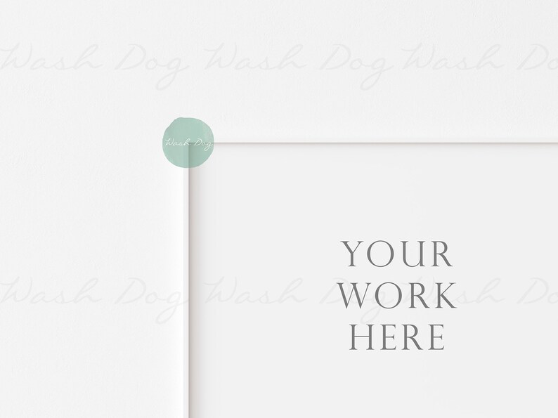 May include: A white background with a white frame. The text "YOUR WORK HERE" is centered in the frame.