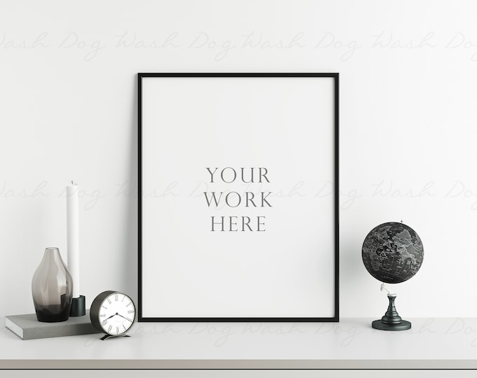Black frame mock ups, Vertical black frame, Minimal frame mockup, Minimal frame psd, Frame 8x10, Black frame minimal, Mock ups frame black