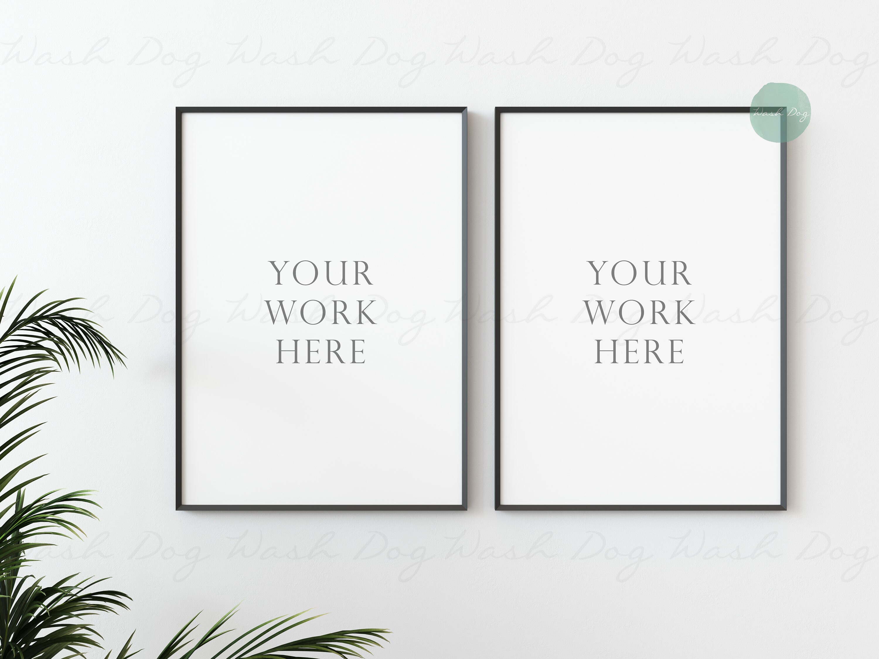 Mock ups Two frame picture mock up Interior mockup for art Etsy