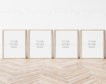 4 frame mockup, 4 art print mockup, Set of four, Frame mockup four, 4 digital frame, four frame psd, Four vertical frames, 4 frame template