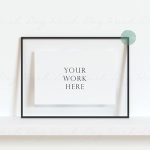 Photo frame mockup horizontal, Thin frame, Horizontal mock up, Thin frame, 2x3 Frame diigtal, Horizontal mock up frame, 2x3 Digital frame