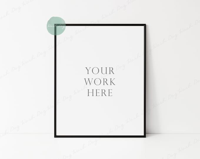 Photo frame mockup black, Thin black frame, Vertical frame, Black digital frame, 8x10 black frame, Frame vertical, Vertical black frame