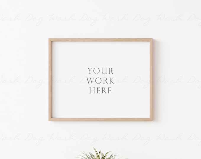 11x14 horizontal frame mockup, Wood horizontal, Landscape wood frame, Frame mock up wood, 11x14 frame horizontal, Horizontal frame mock