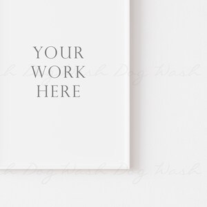 A4 vertikaler Rahmen Mockup, Weißer Rahmen Mockup PSD, Rahmen weiß Mockup, Mockup weißer Rahmen, Weiß vertikal, Weißer PSD Rahmen, Digitaler A4 Rahmen Bild 3