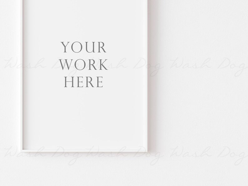 A4 vertikaler Rahmen Mockup, Weißer Rahmen Mockup PSD, Rahmen weiß Mockup, Mockup weißer Rahmen, Weiß vertikal, Weißer PSD Rahmen, Digitaler A4 Rahmen Bild 3