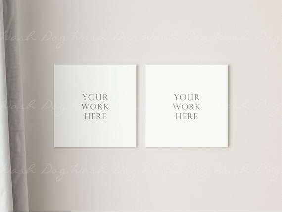 Download Two Square Canvas Mockup Mock Up Canvas Canvas Two Two Etsy