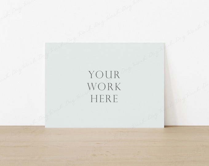 Horizontal Canvas Mockup, 5x7 Canvas Mockup for Artwork, Modern Mockup, Painting Display Mockup, Living Room Canvas Mockup, Digital Mockup