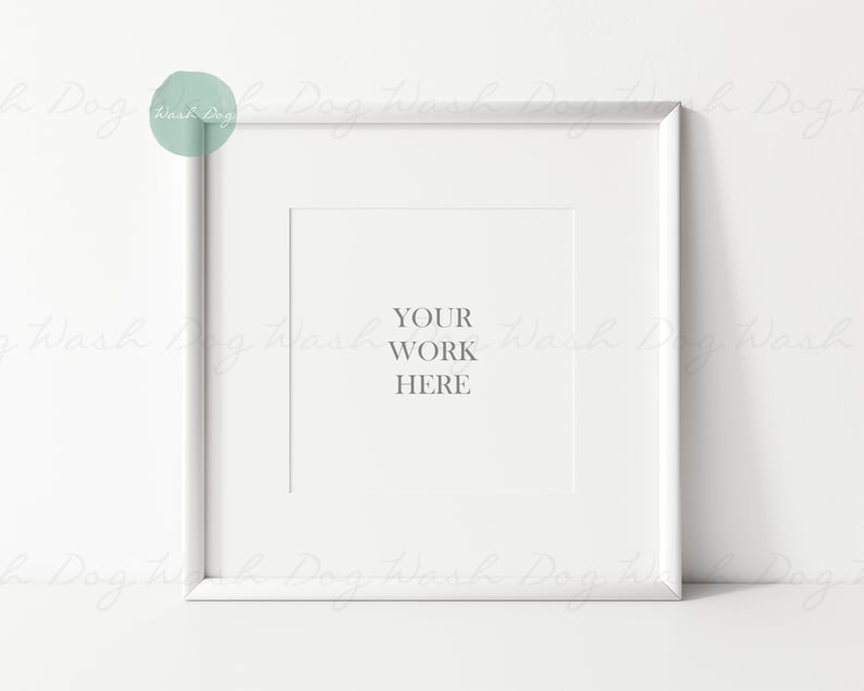 Download White square frame White frame mockup Mock up square Psd ...