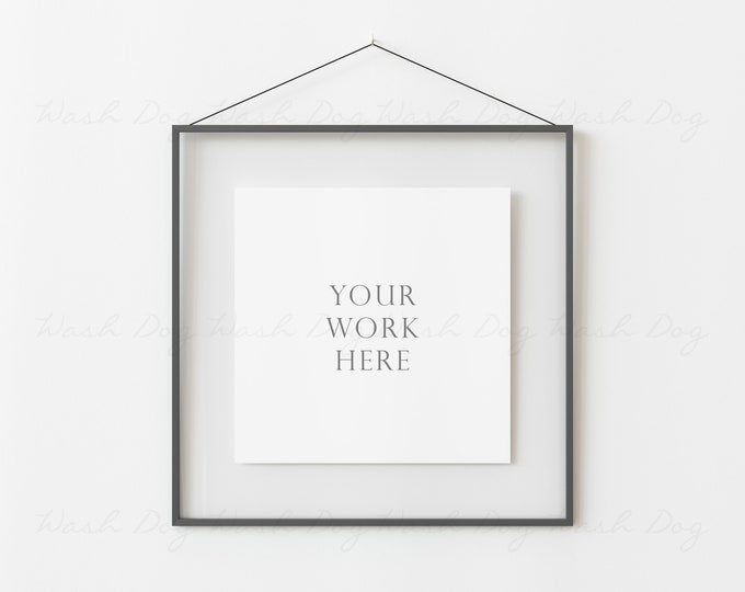Square Frame Mockup, Grey Frame Psd, Square Frame Psd, Grey Frame Mock Up, Png Mockup, Glass Frame Mockup, Png frame, Square Frame PNG