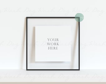 Black square frame mockup, Square digital frame, Square mock ups, Black frame digital, Black frame psd, Photo frame mockup, Digital frame