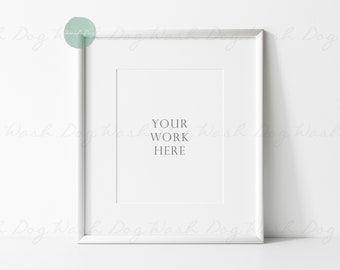 White wood picture frame, White frame, Frame mock up, White mock up, Vertical white frame, 8x10 , Photo frame mock up, Vertical wood frame