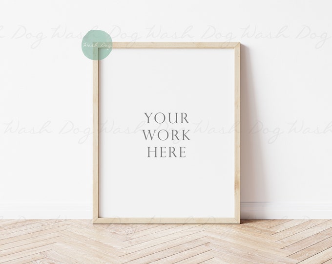 Vertical frame mockup, Modern wood mockup, Vertical mockup, Wooden mockup frame, Wood mock up, Digital Frame mockup, Wood floor, Wood frame