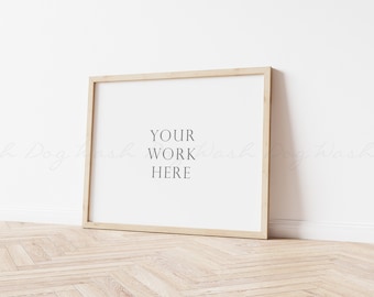 Horizontal frame mockup, Sign mockup, Blank wooden sign, Horizontal frame, Horizontal frame digital, Horizontal wood frame, Digital frame