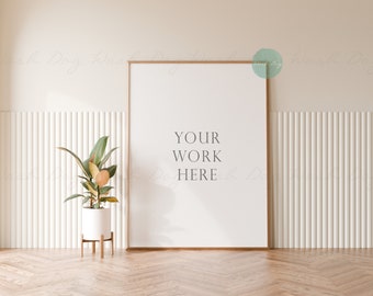 Framed wall art, Mockup frame, Vertical mock up, 3x4 frame mockups, Single frame, Mockup bilderrahmen, Frame with plant, Mock up poster, PSD