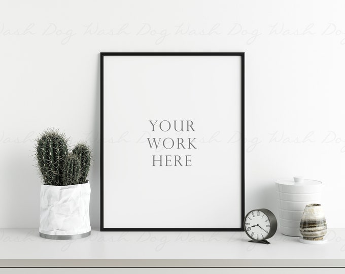 Mock ups black frame, Thin black frame, Frame mock ups psd, Black vertical, 8x10 Frame mock, Black thin frame psd, Vertical black frame psd