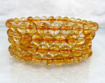 AAA Citrine Bracelet Reiki Charged 6mm